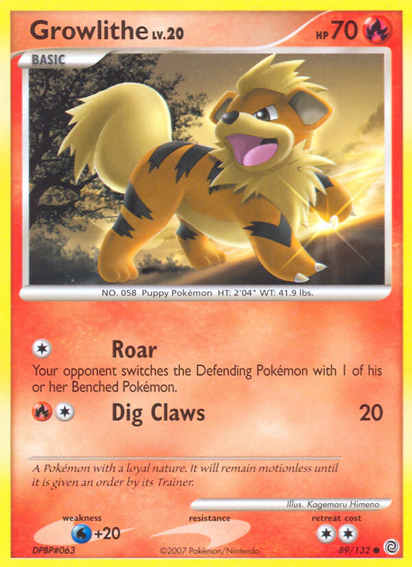 Growlithe (89/132) [Diamond & Pearl: Secret Wonders] | Pegasus Games WI