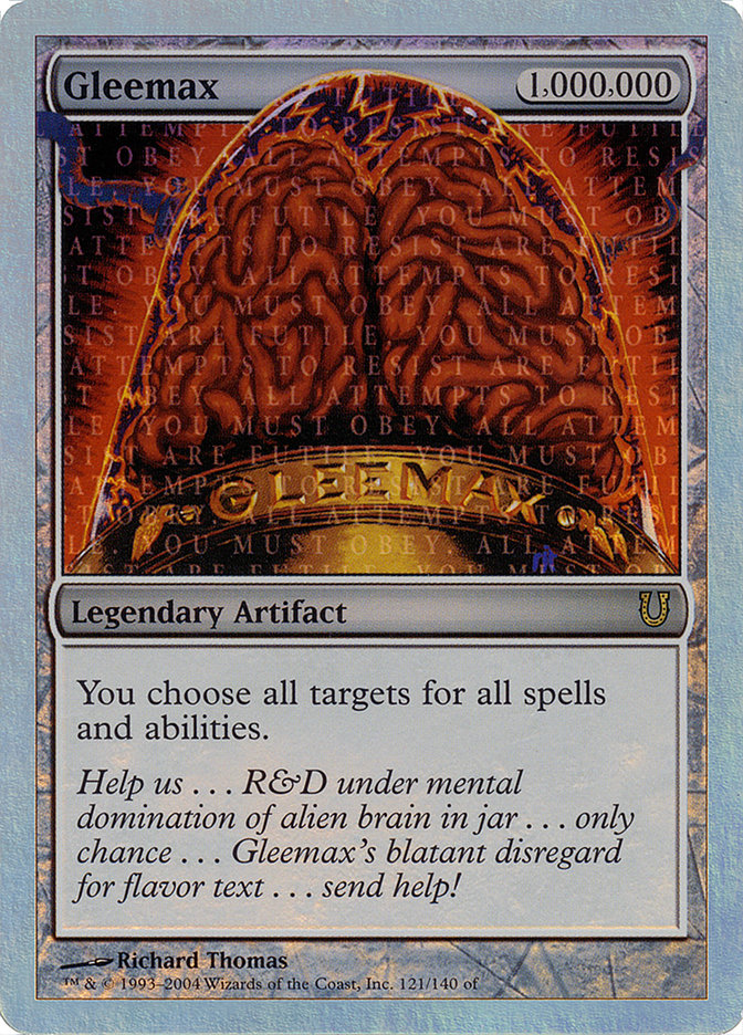 Gleemax (Alternate Foil) [Unhinged] | Pegasus Games WI