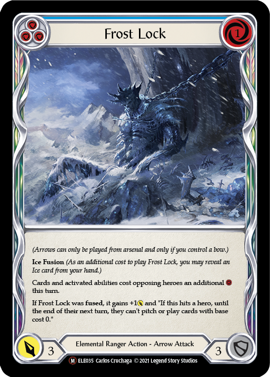 Frost Lock [U-ELE035] Unlimited Rainbow Foil | Pegasus Games WI