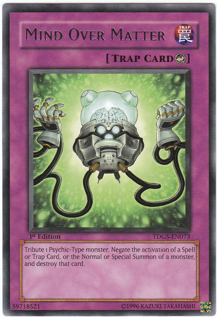 Mind Over Matter [TDGS-EN073] Rare | Pegasus Games WI