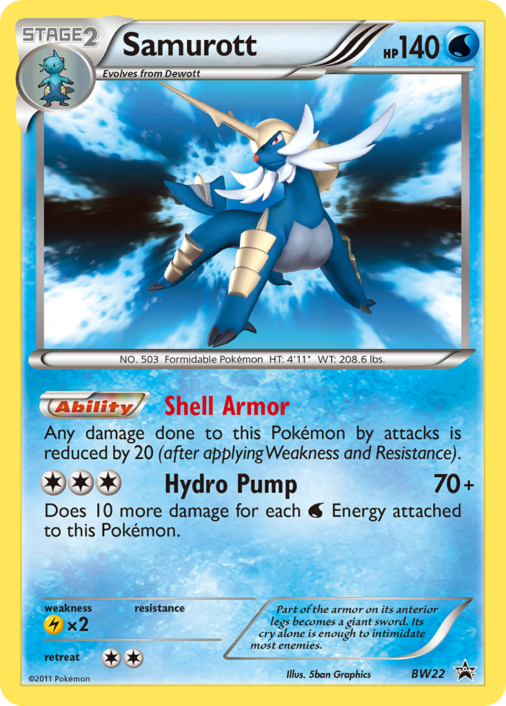 Samurott (BW22) [Black & White: Black Star Promos] | Pegasus Games WI