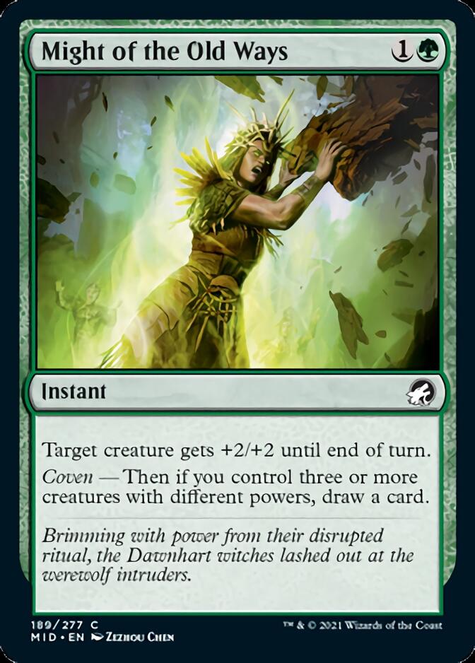 Might of the Old Ways [Innistrad: Midnight Hunt] | Pegasus Games WI