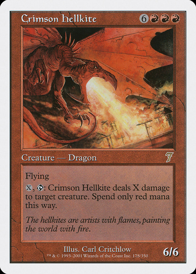 Crimson Hellkite [Seventh Edition] | Pegasus Games WI