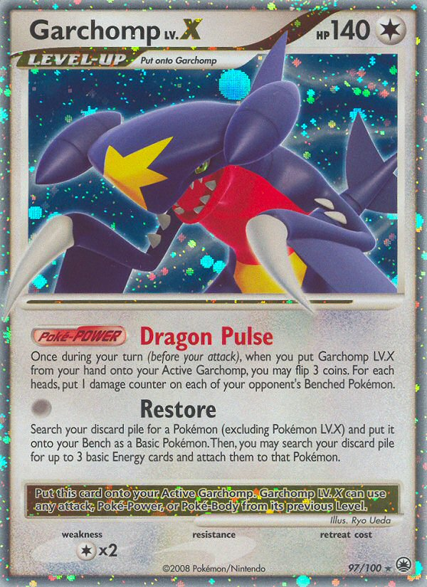 Garchomp LV.X (97/100) [Diamond & Pearl: Majestic Dawn] | Pegasus Games WI