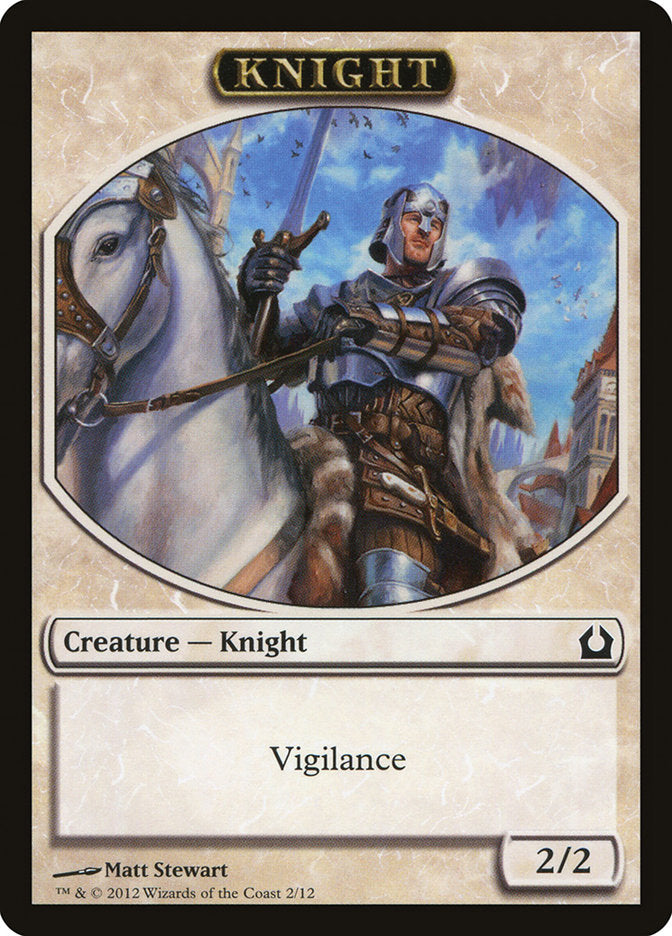 Knight Token [Return to Ravnica Tokens] | Pegasus Games WI