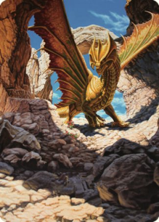 Ancient Brass Dragon Art Card (02) [Commander Legends: Battle for Baldur's Gate Art Series] | Pegasus Games WI
