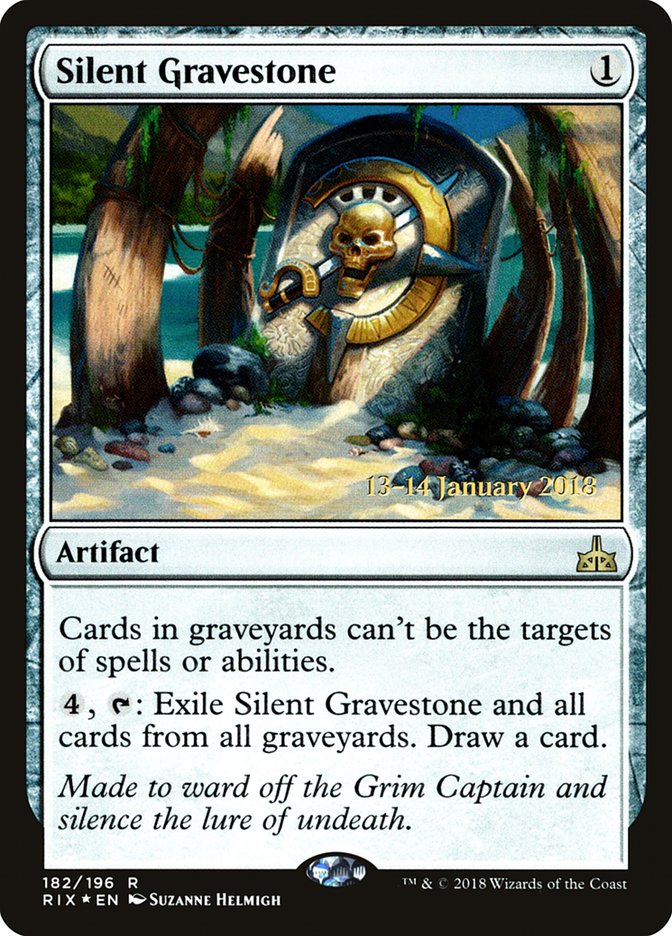 Silent Gravestone [Rivals of Ixalan Prerelease Promos] | Pegasus Games WI