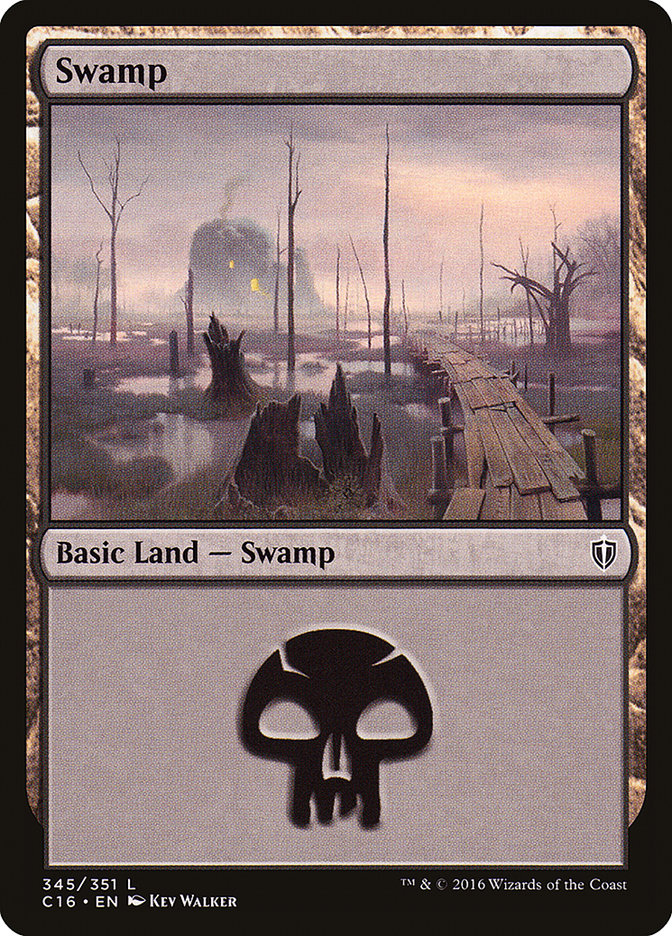 Swamp (345) [Commander 2016] | Pegasus Games WI