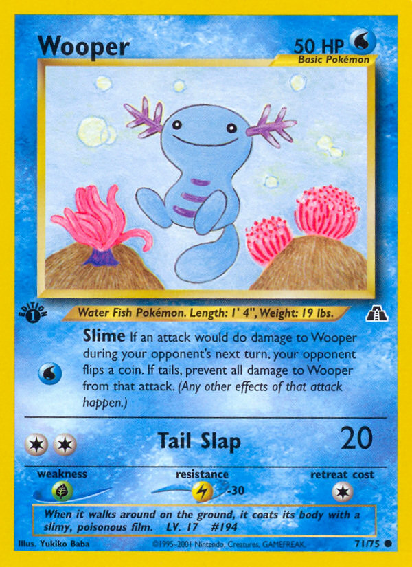 Wooper (71/75) [Neo Discovery 1st Edition] | Pegasus Games WI