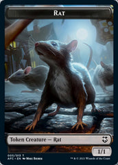 Rat // Zombie Double-Sided Token [Dungeons & Dragons: Adventures in the Forgotten Realms Commander Tokens] | Pegasus Games WI