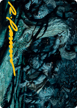 Unnatural Moonrise Art Card (Gold-Stamped Signature) [Innistrad: Midnight Hunt Art Series] | Pegasus Games WI