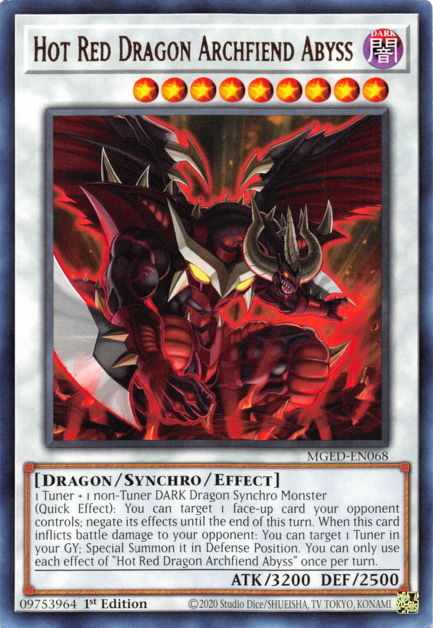 Hot Red Dragon Archfiend Abyss [MGED-EN068] Rare | Pegasus Games WI