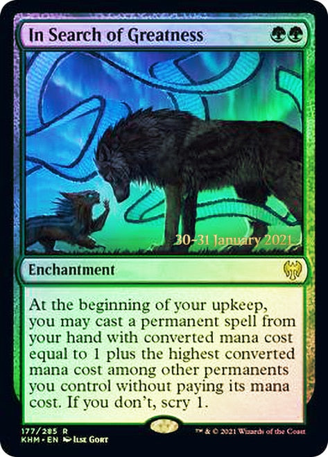 In Search of Greatness [Kaldheim Prerelease Promos] | Pegasus Games WI