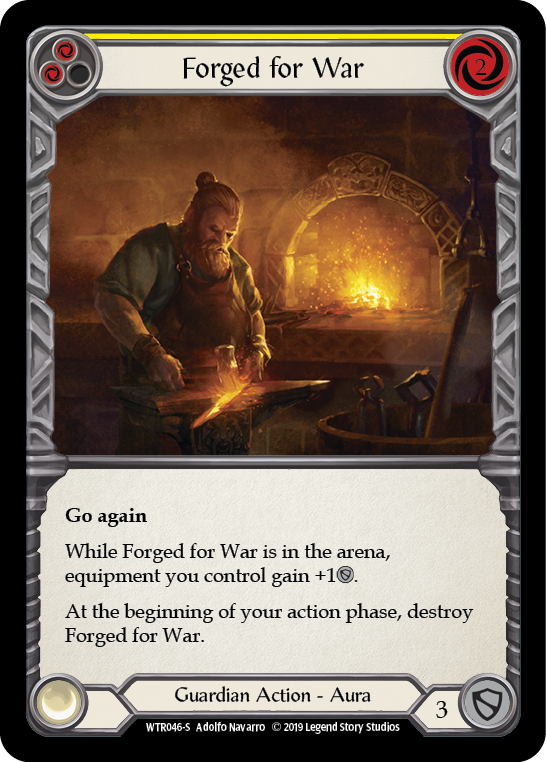 Forged for War [WTR046-S] Alpha Print Normal | Pegasus Games WI