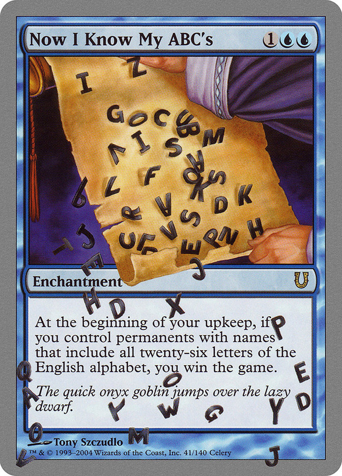 Now I Know My ABC's [Unhinged] | Pegasus Games WI