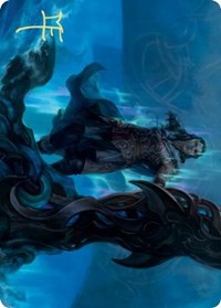 Cosima, God of the Voyage Art Card (Gold-Stamped Signature) [Kaldheim Art Series] | Pegasus Games WI