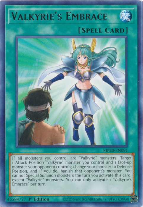 Valkyrie's Embrace [MP20-EN091] Rare | Pegasus Games WI