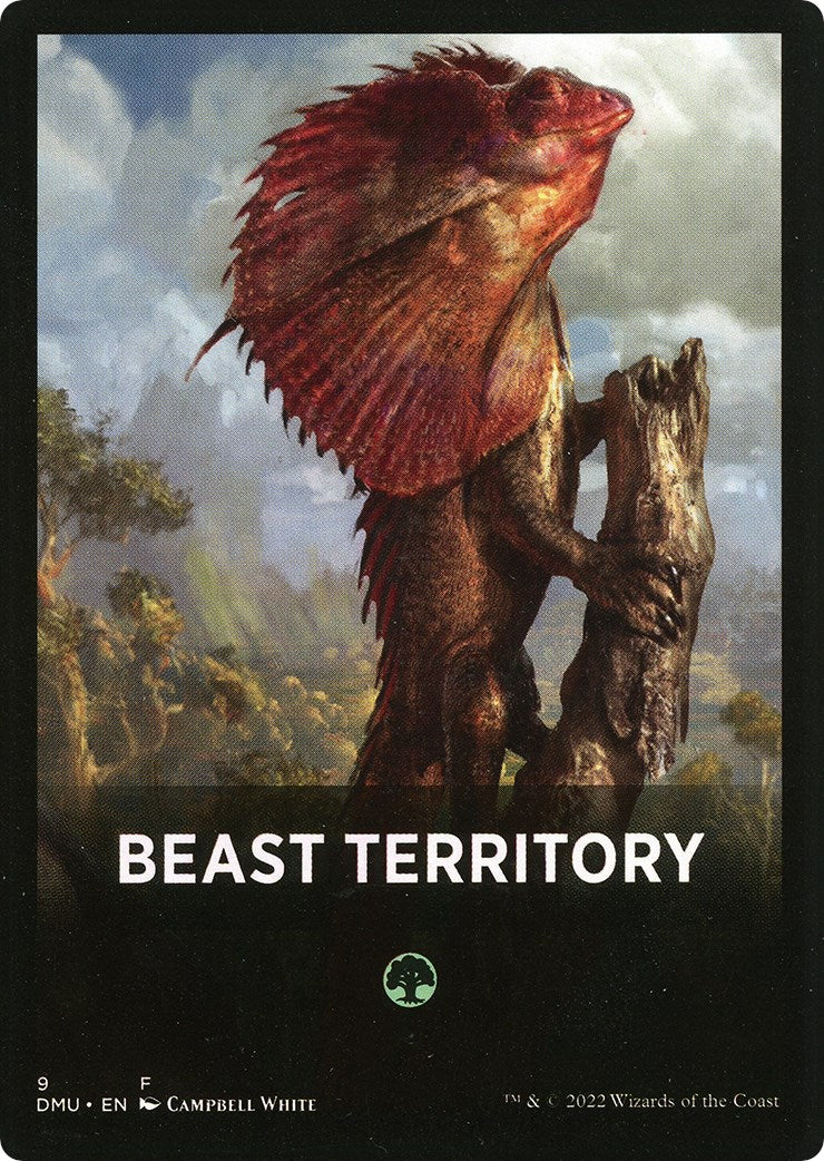 Beast Territory Theme Card [Dominaria United Tokens] | Pegasus Games WI