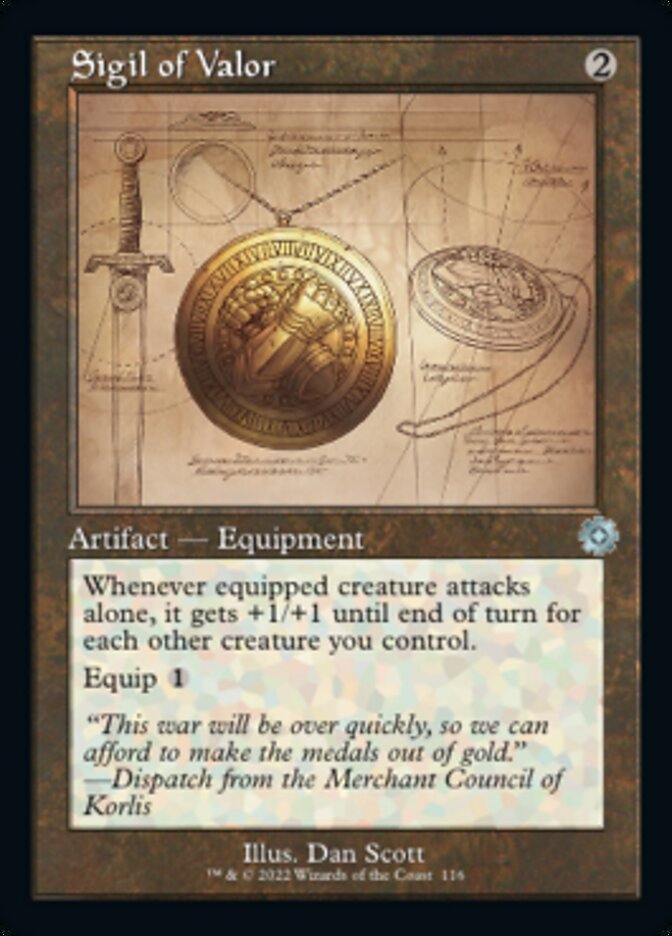Sigil of Valor (Retro Schematic) [The Brothers' War Retro Artifacts] | Pegasus Games WI