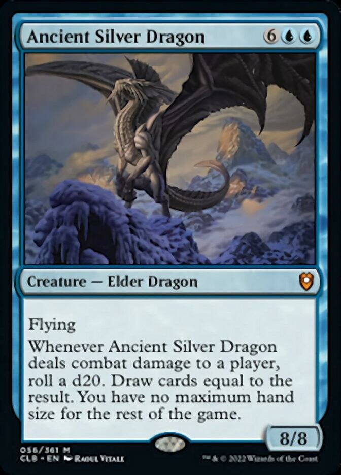 Ancient Silver Dragon [Commander Legends: Battle for Baldur's Gate] | Pegasus Games WI