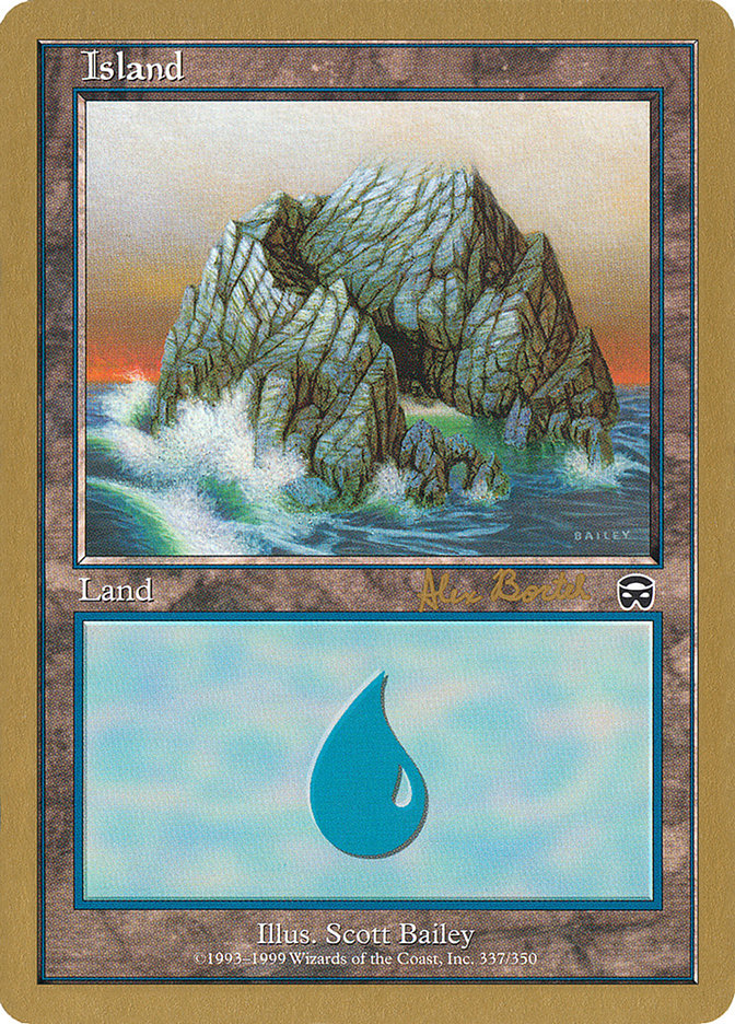 Island (ab337a) (Alex Borteh) [World Championship Decks 2001] | Pegasus Games WI