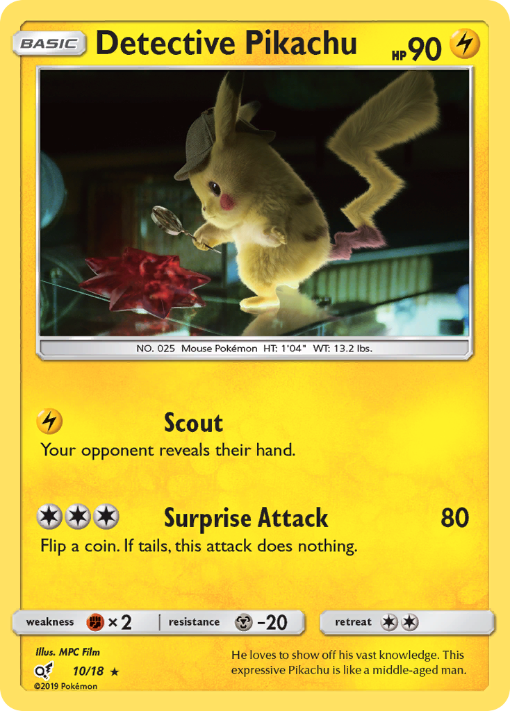 Detective Pikachu (10/18) [Sun & Moon: Detective Pikachu] | Pegasus Games WI