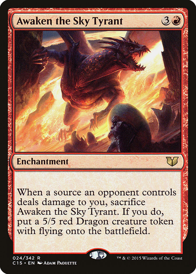 Awaken the Sky Tyrant [Commander 2015] | Pegasus Games WI