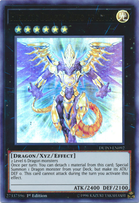 Hieratic Dragon King of Atum [DUPO-EN092] Ultra Rare | Pegasus Games WI