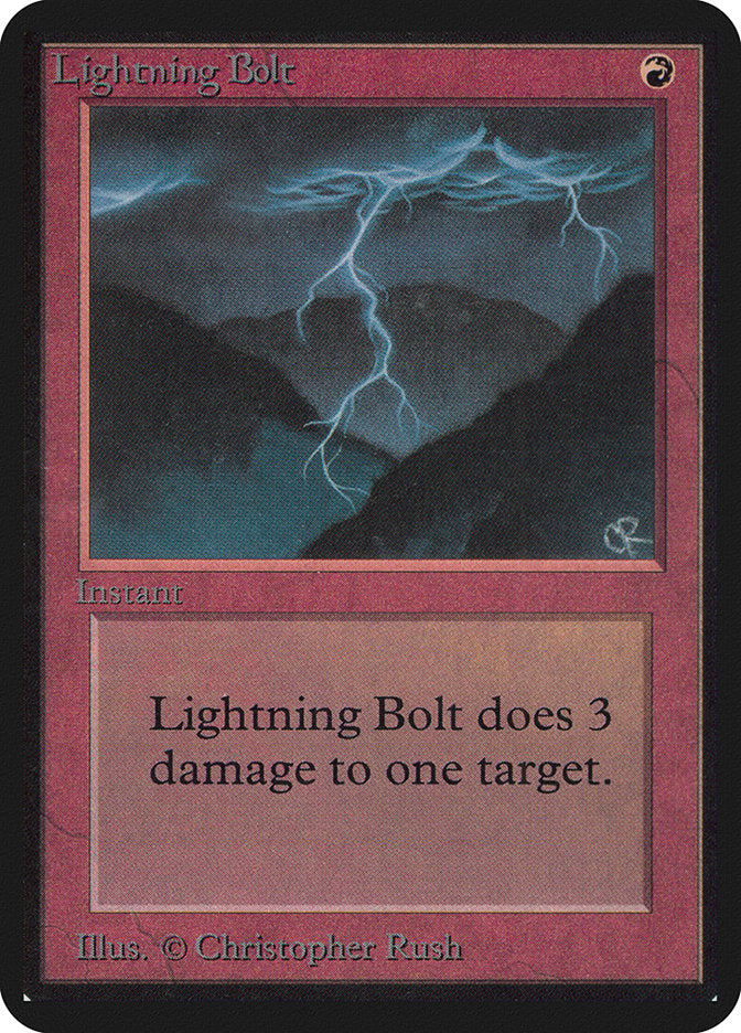 Lightning Bolt [Alpha Edition] | Pegasus Games WI