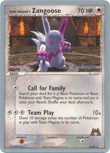 Team Magma's Zangoose (23/95) (Magma Spirit - Tsuguyoshi Yamato) [World Championships 2004] | Pegasus Games WI