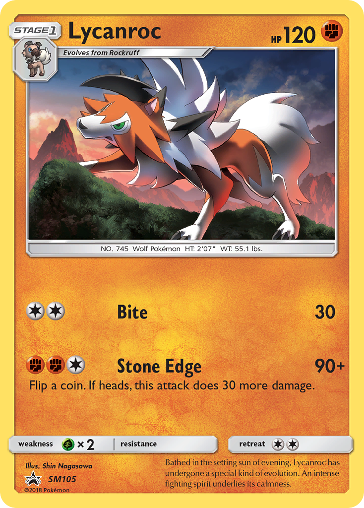 Lycanroc (SM105) [Sun & Moon: Black Star Promos] | Pegasus Games WI