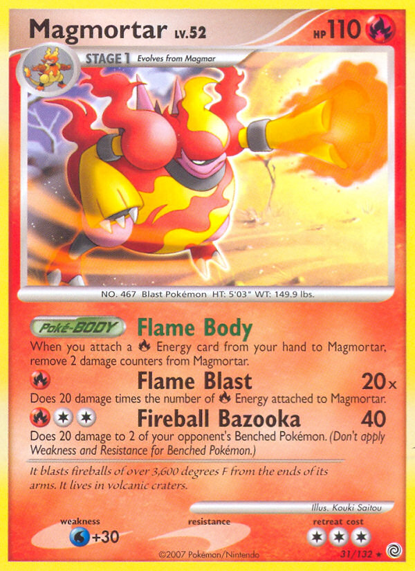 Magmortar (31/132) [Diamond & Pearl: Secret Wonders] | Pegasus Games WI