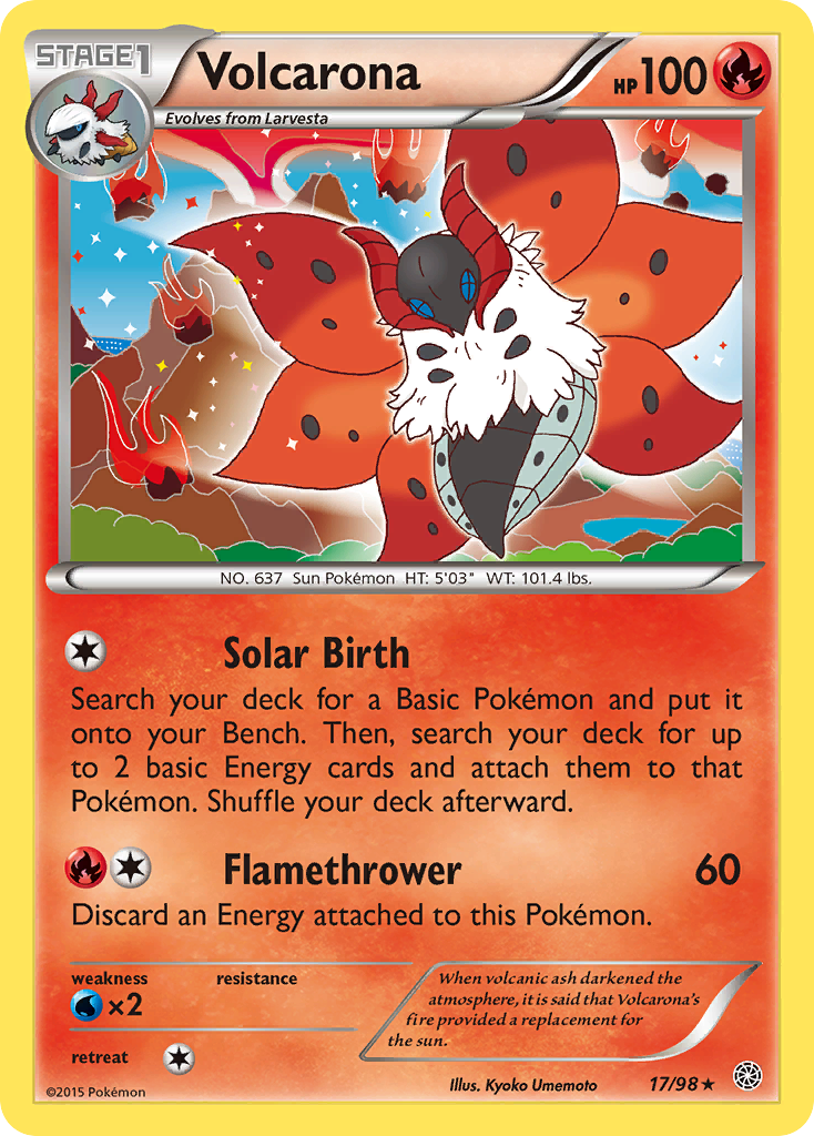 Volcarona (17/98) [XY: Ancient Origins] | Pegasus Games WI