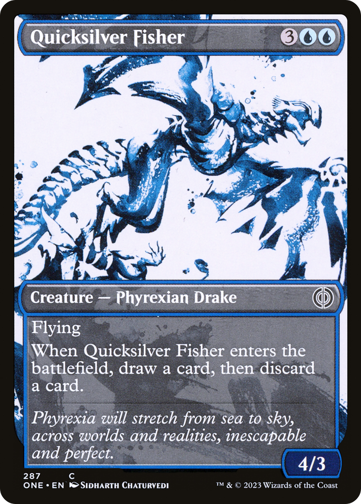 Quicksilver Fisher (Showcase Ichor) [Phyrexia: All Will Be One] | Pegasus Games WI