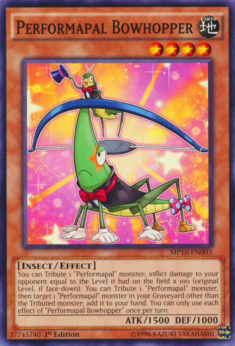 Performapal Bowhopper [MP16-EN003] Common | Pegasus Games WI