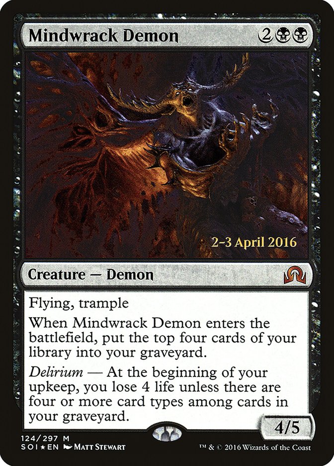 Mindwrack Demon [Shadows over Innistrad Prerelease Promos] | Pegasus Games WI