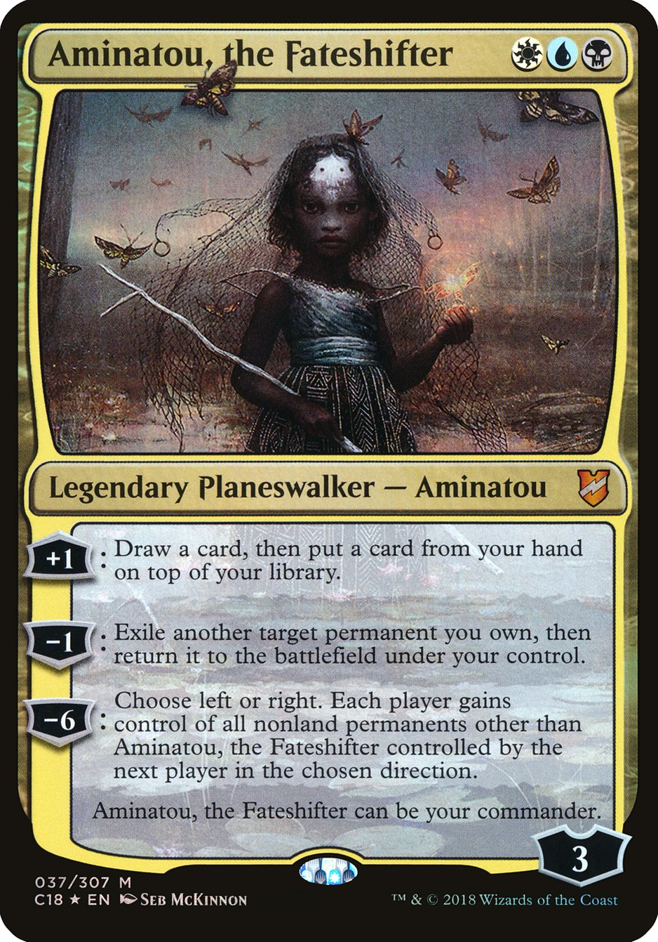 Aminatou, the Fateshifter (Oversized) [Commander 2018 Oversized] | Pegasus Games WI