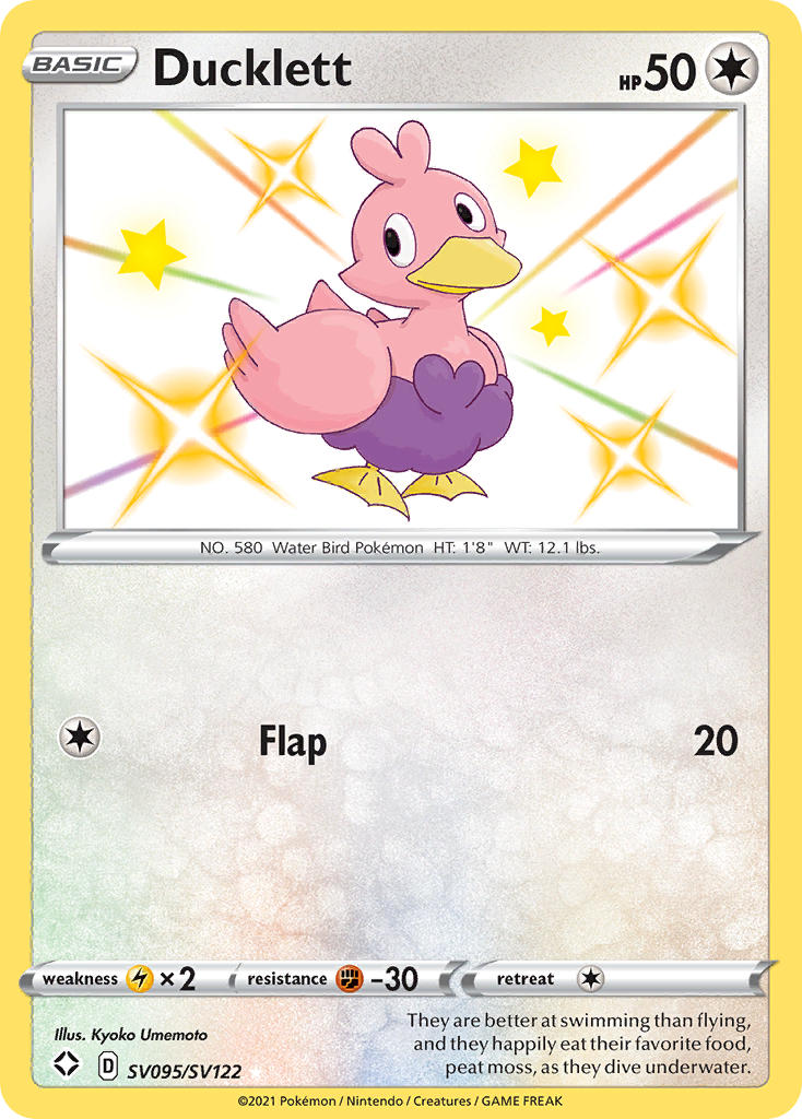 Ducklett (SV095/SV122) [Sword & Shield: Shining Fates] | Pegasus Games WI