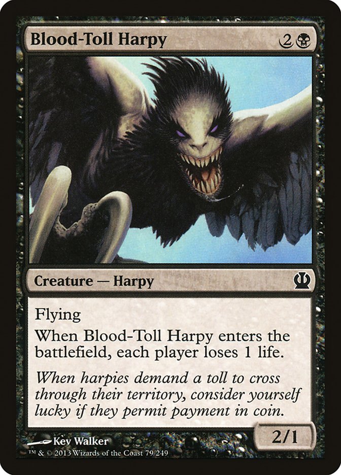 Blood-Toll Harpy [Theros] | Pegasus Games WI