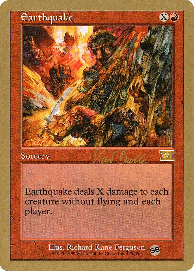 Earthquake (Kai Budde) (SB) [World Championship Decks 1999] | Pegasus Games WI