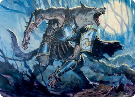 Moonrage Brute Art Card [Innistrad: Midnight Hunt Art Series] | Pegasus Games WI