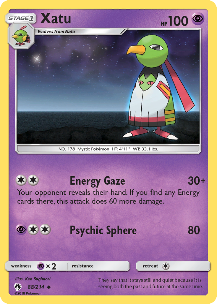 Xatu (88/214) [Sun & Moon: Lost Thunder] | Pegasus Games WI