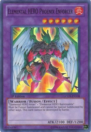 Elemental HERO Phoenix Enforcer [LCGX-EN138] Super Rare | Pegasus Games WI
