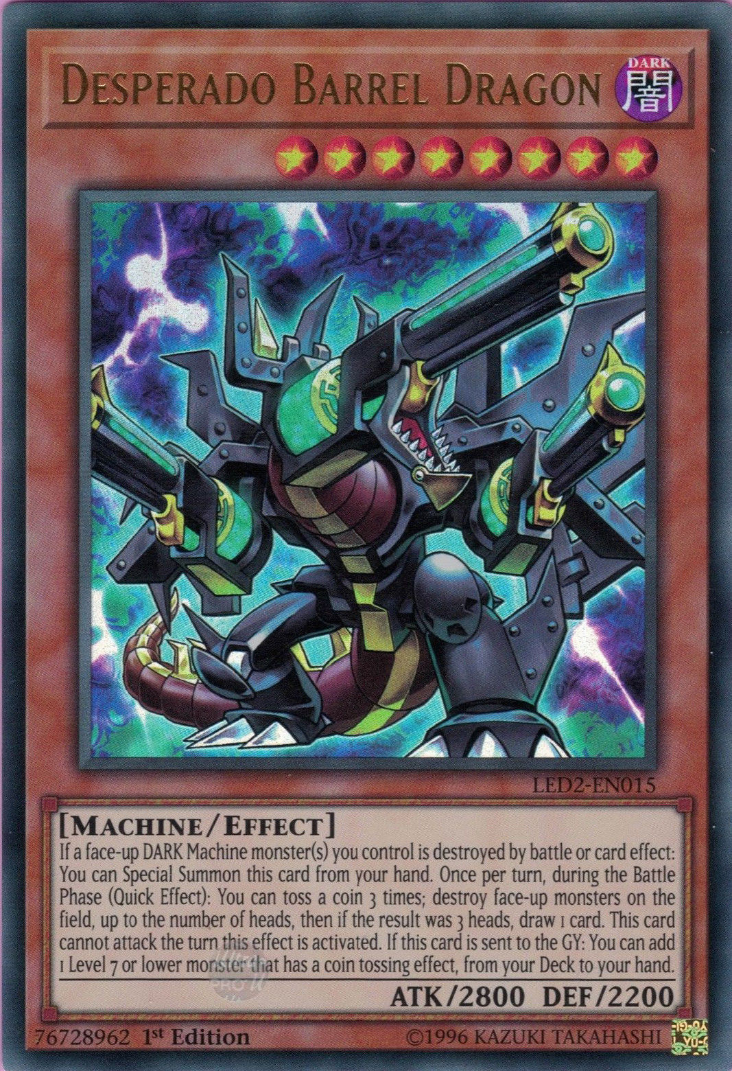 Desperado Barrel Dragon [LED2-EN015] Ultra Rare | Pegasus Games WI