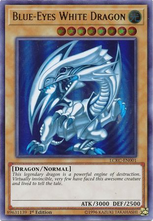 Blue-Eyes White Dragon (Version 2) [LCKC-EN001] Ultra Rare | Pegasus Games WI