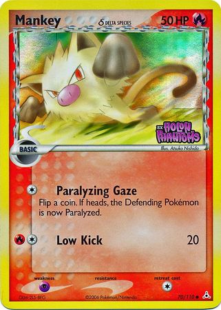 Mankey (70/110) (Delta Species) (Stamped) [EX: Holon Phantoms] | Pegasus Games WI