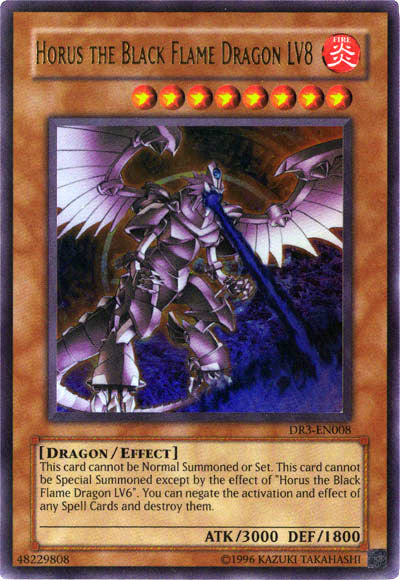 Horus the Black Flame Dragon LV8 [DR3-EN008] Ultra Rare | Pegasus Games WI