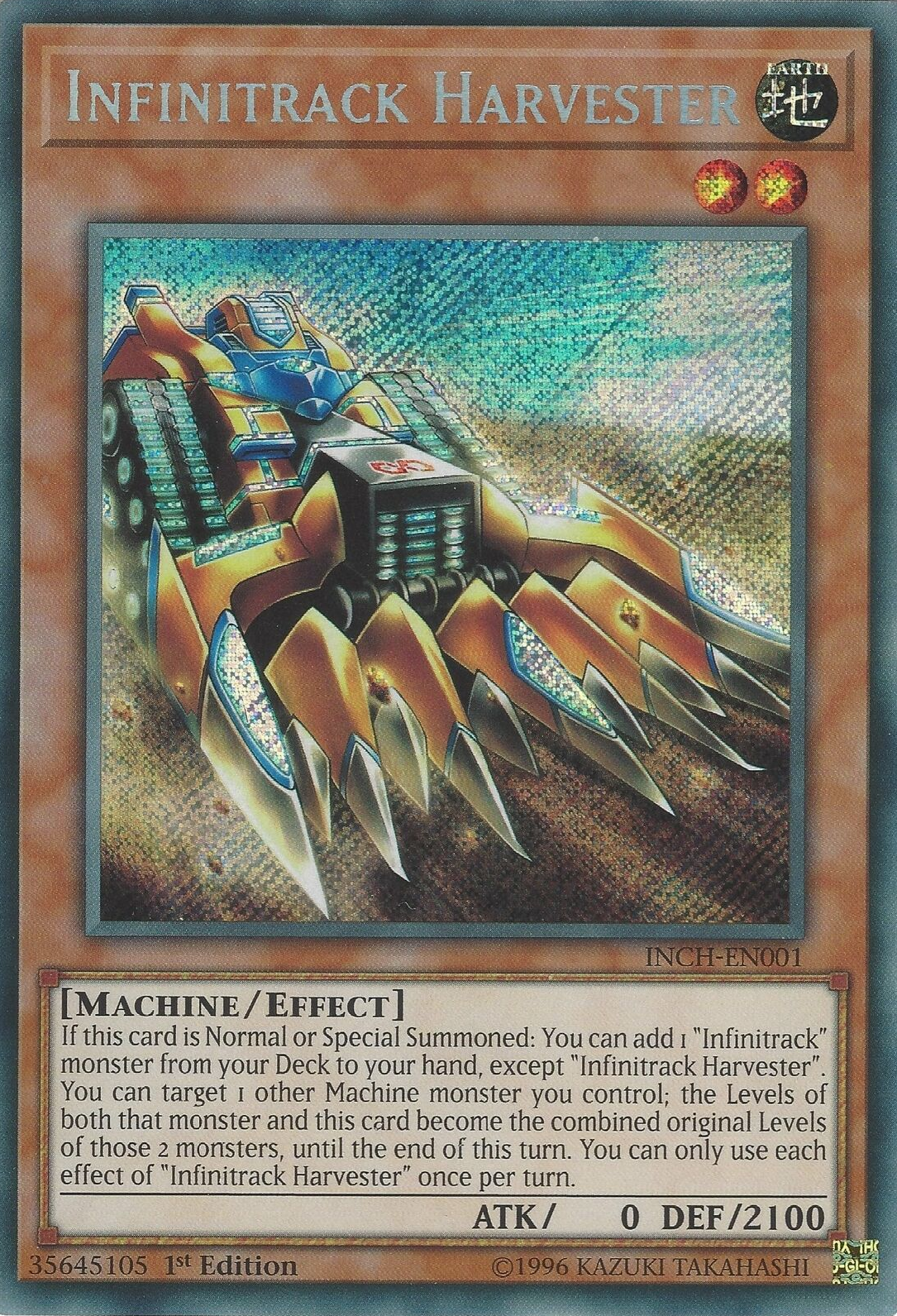 Infinitrack Harvester [INCH-EN001] Secret Rare | Pegasus Games WI