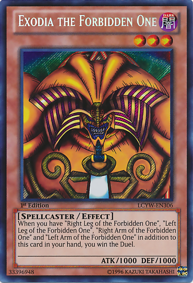 Exodia the Forbidden One [LCYW-EN306] Secret Rare | Pegasus Games WI