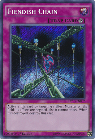 Fiendish Chain [LC5D-EN082] Secret Rare | Pegasus Games WI